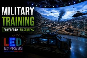 Military LED screens for optimal trainings