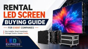 Rental LED screens installation and maintenance services provided by LED Express
