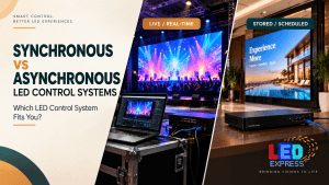 Synchronous vs Asynchronous  clarified by LED Express