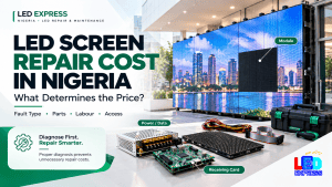 How much LED repair screen cost in Nigeria by LED Express
